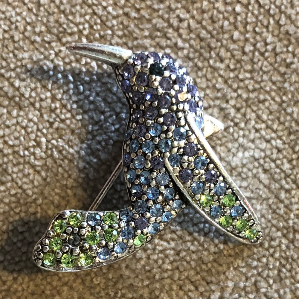 Monét Vintage Hummingbird Brooch Pin